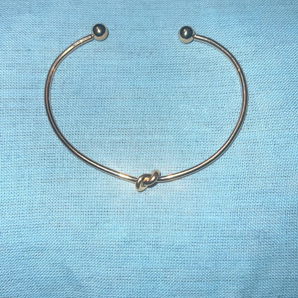 This is a gold bracelet.